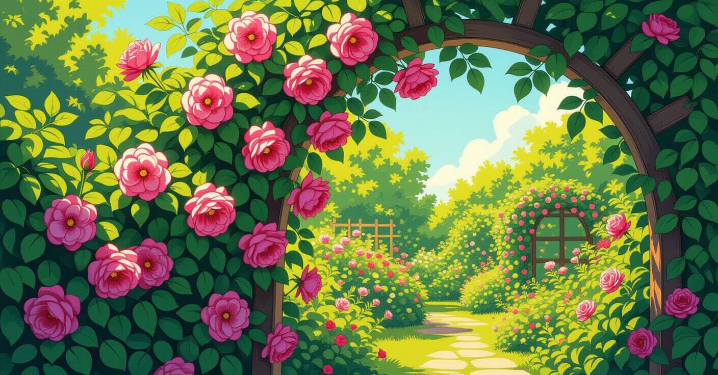 つるバラを花園の主役に変える9つの秘密の支柱