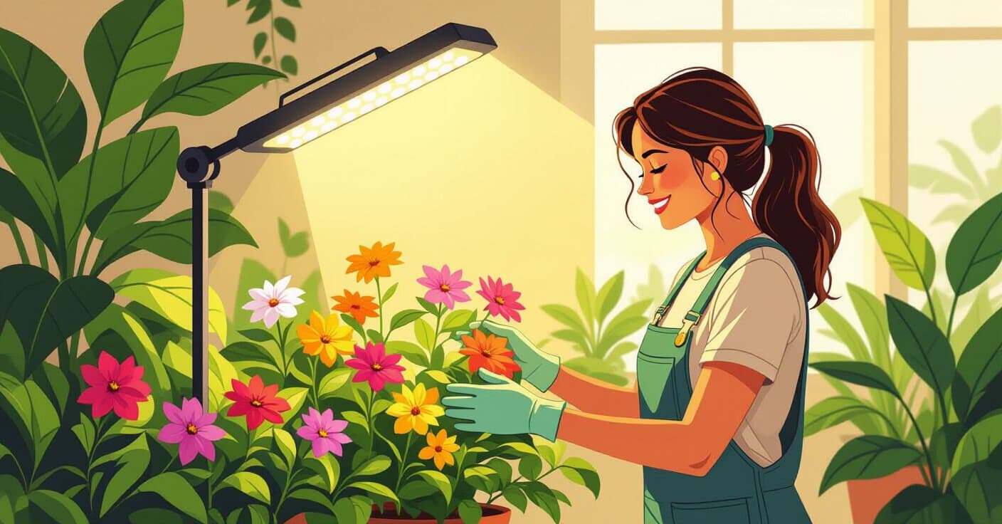 ブルームブースター設計図：屋内開花植物の完璧な補光スケジュール