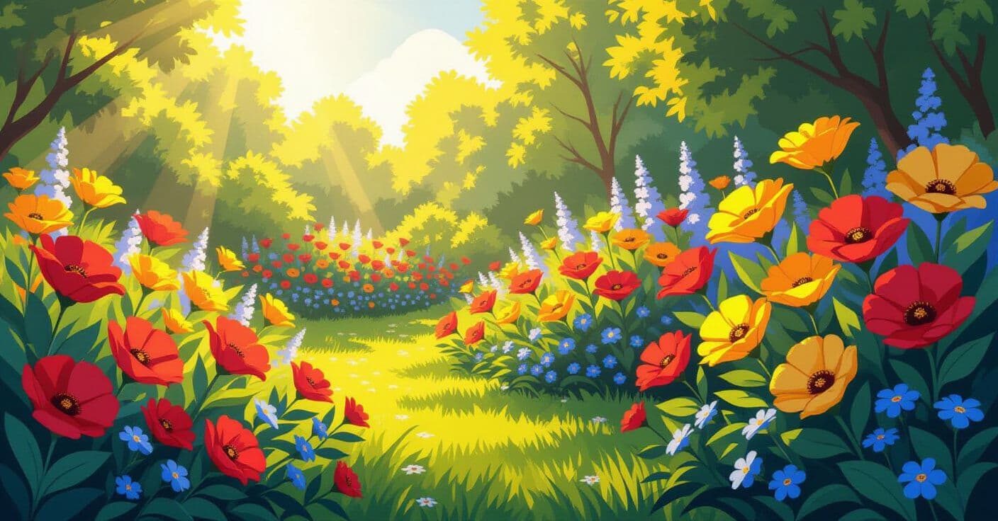 朝日と午後の陰：12種の主要花卉の正確な開花促進タイミング