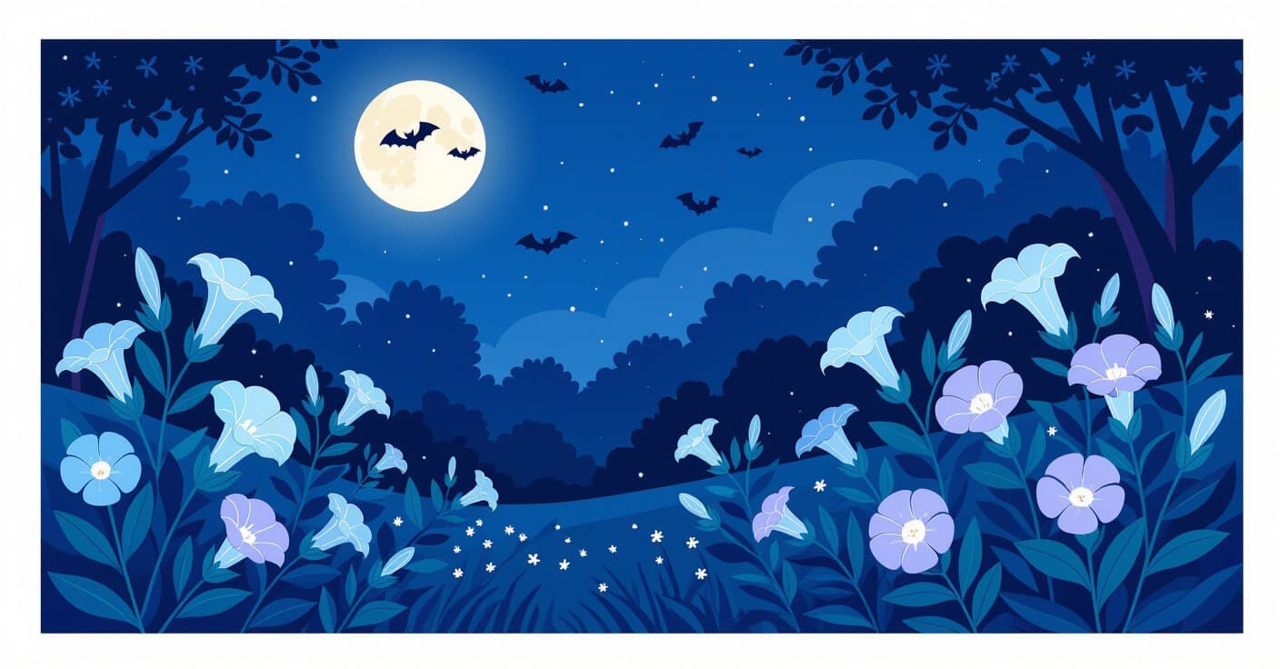 ナイトオウルの蜜源：月光送粉者を引き寄せる7つの夜香る花