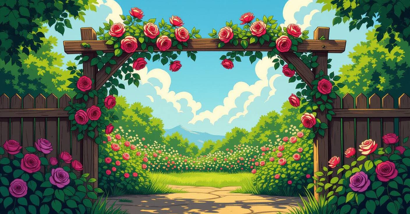 ワイヤー、木材、ウィッカー？休みなきクライミングローズの開花を支える頑丈なシステム