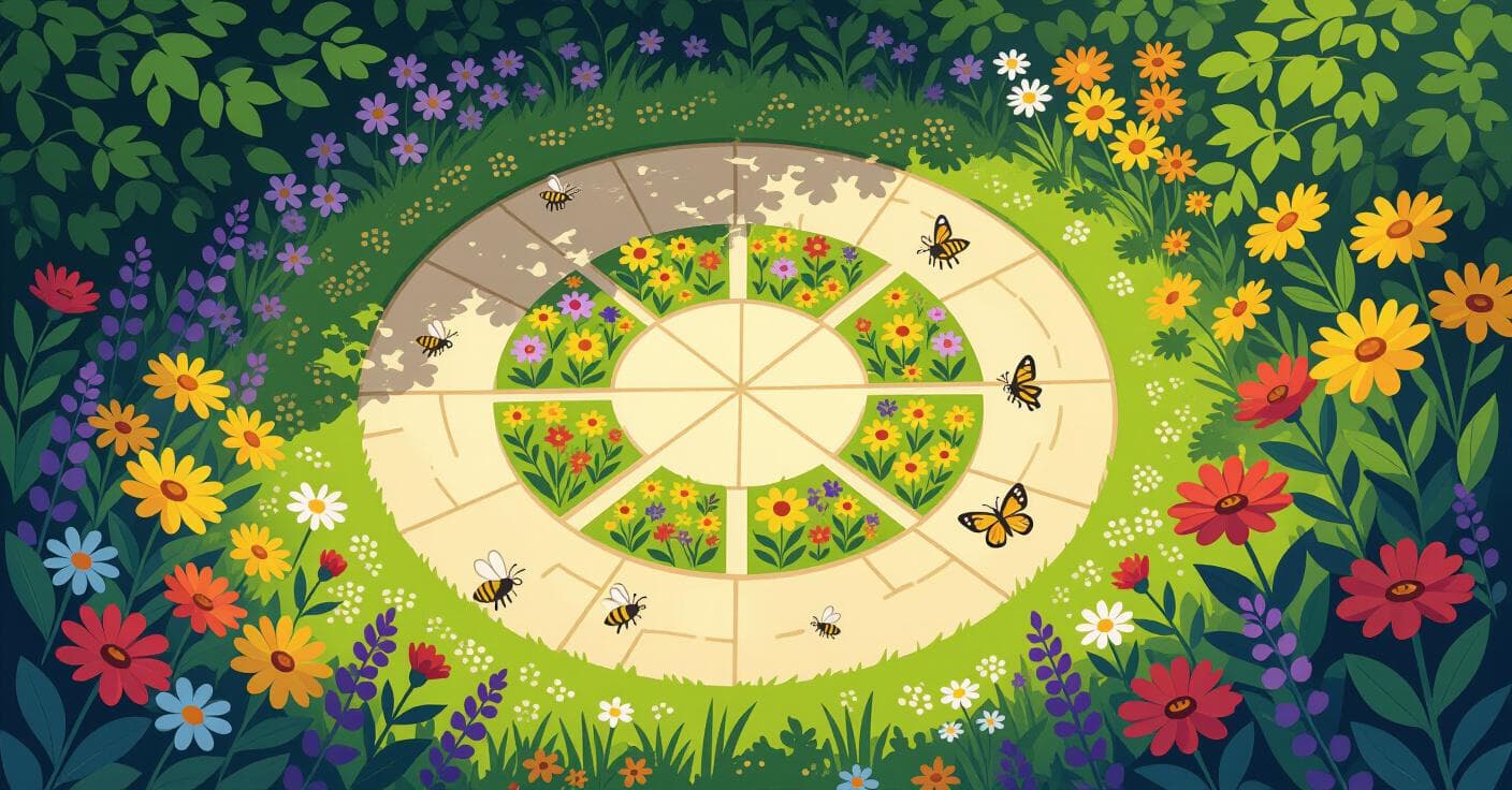 ゾーン別シードマップ：花園を花粉媒介者の楽園にする在来ワイルドフラワー