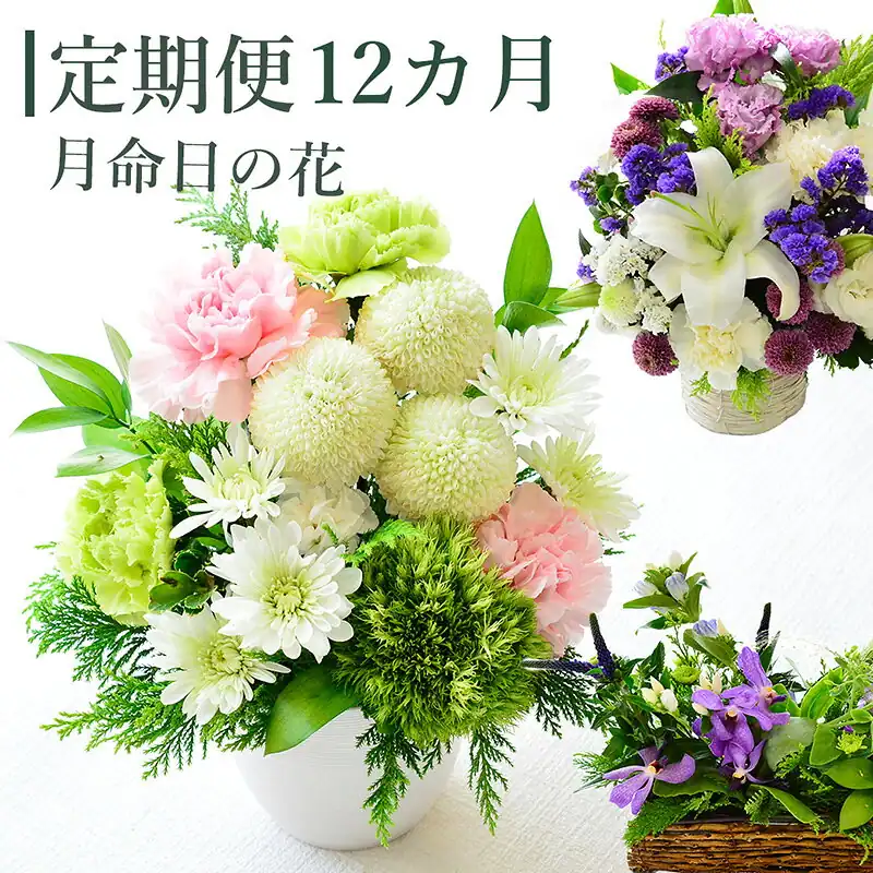 12カ月お供え花定期便