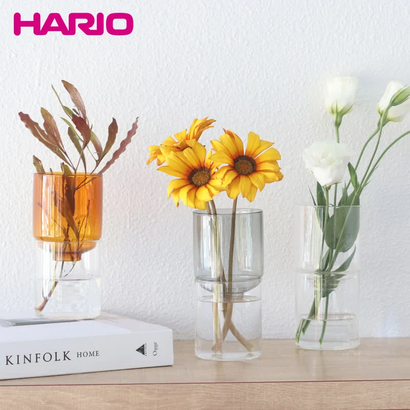 HARIOガラスフラワーベース水耕栽培セット